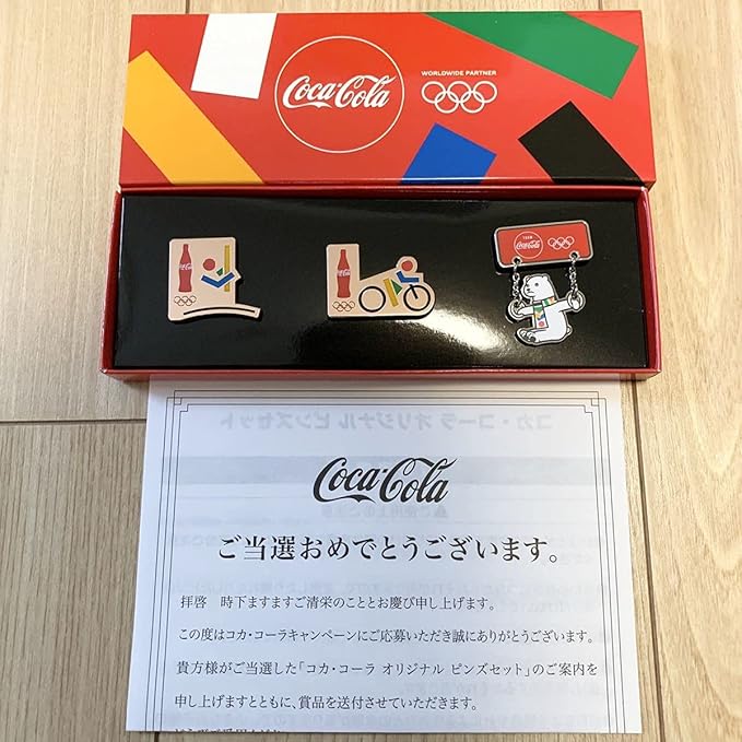 希少！長野オリンピックピンバッジ コカコーラ アイスホッケー