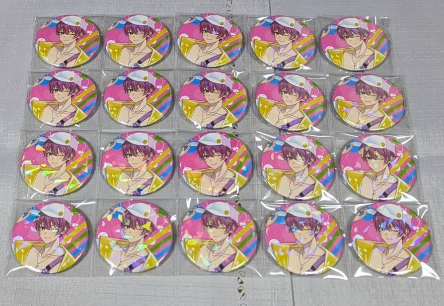 Amazon | いれいす ないこ 缶バッジ よっ!夏大将!LOVE紫外線 等身