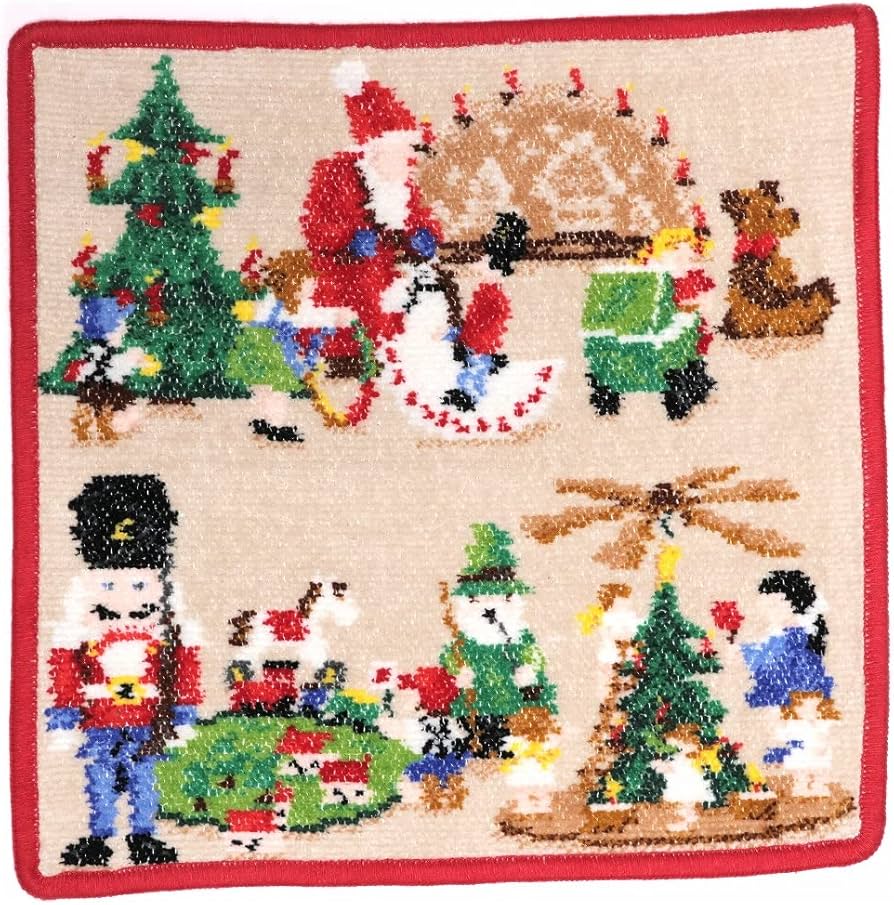 5枚ドイツ限定 FEILER フェイラー ハンドタオルハンカチクリスマス