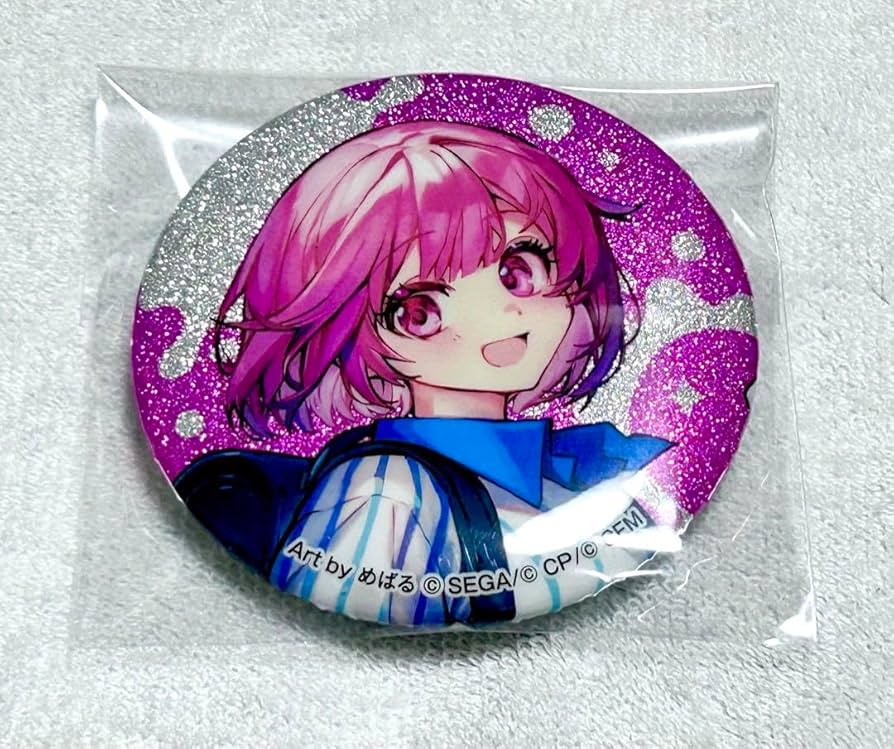 プロセカ 鳳えむ 缶バッジ 8A ワンマジ プロセカ えむ ワンマジ グリ缶