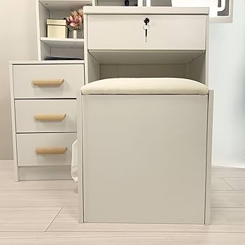 Amazon｜ドレッサー＆スツール 2点セット 3カラー ドレッサー 三面鏡