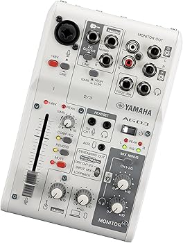 Amazon.com: Yamaha AG03MK2 White 6-Channel Live Streaming Loopback