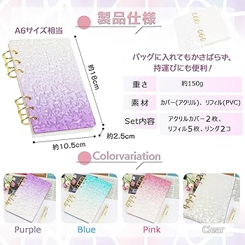 Amazon.co.jp: ikomaido バインダー貯金 韓国 アクリルバインダーお金