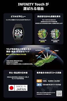 Amazon | Shot Navi (ショットナビ) INFINITY Touch ブラック 1.2