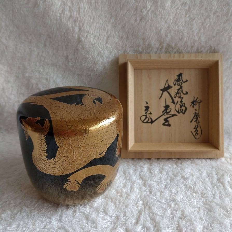 イ221 花入『初瀬川 柳庵』『柳庵好 金線糸巻花生 漆塗 共箱』茶道具
