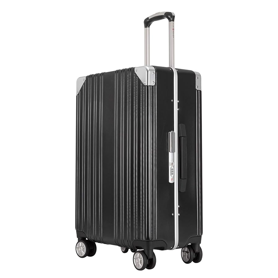 Kroeus スーツケース 74Lフレーム TSAロック 黒 ダイヤル Amazon