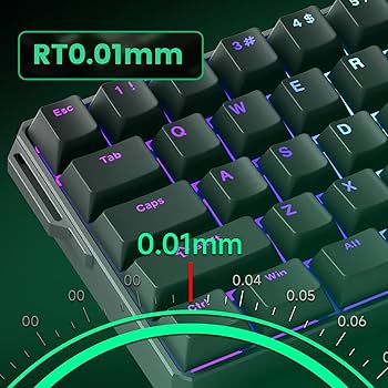 Amazon.com: MONSGEEK FUN60 Ultra Rapid Trigger Gaming Keyboard 8k