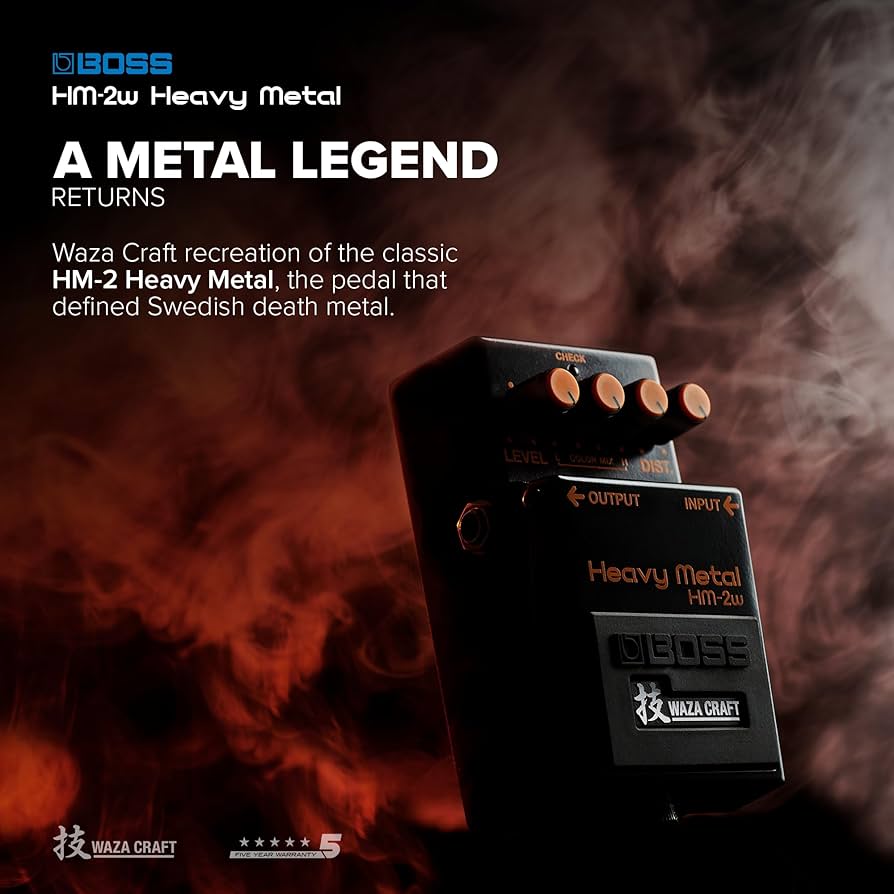 Amazon | Boss Waza Craft ヘビーメタルディストーションペダル HM-2W