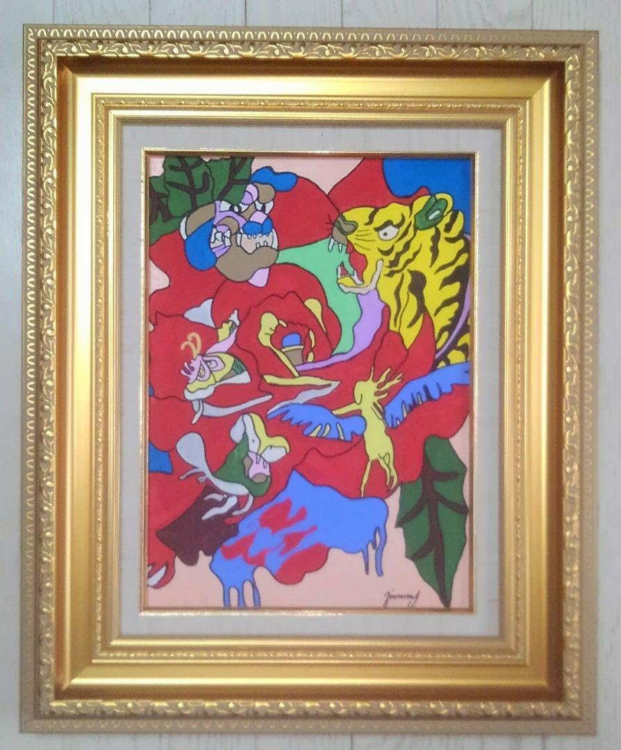 月の船 ジミー大西 絵画作品／手描き/サイン有り 月の船 ジミー大西