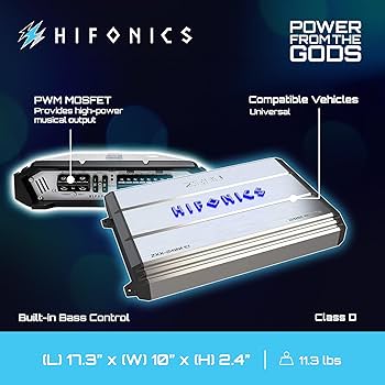 Amazon.com: Hifonics Zeus ZXX 2400 Watt Max Class D Monoblock Car