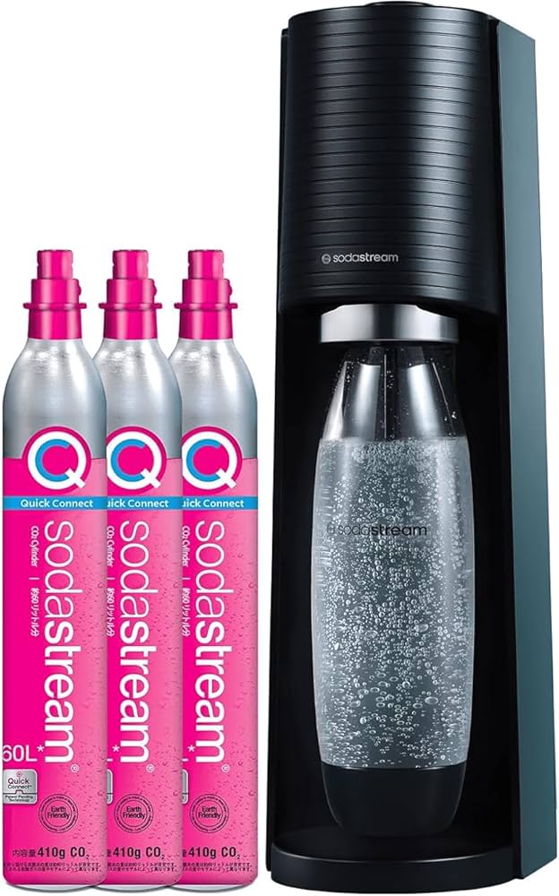 sodastream TERRA 炭酸水メーカー 60Lガスシリンダー付き