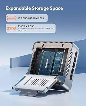 NiPoGi Essenx E2 Mini PC W-11 Pro, Alder Lake-N97 (Defeat N100