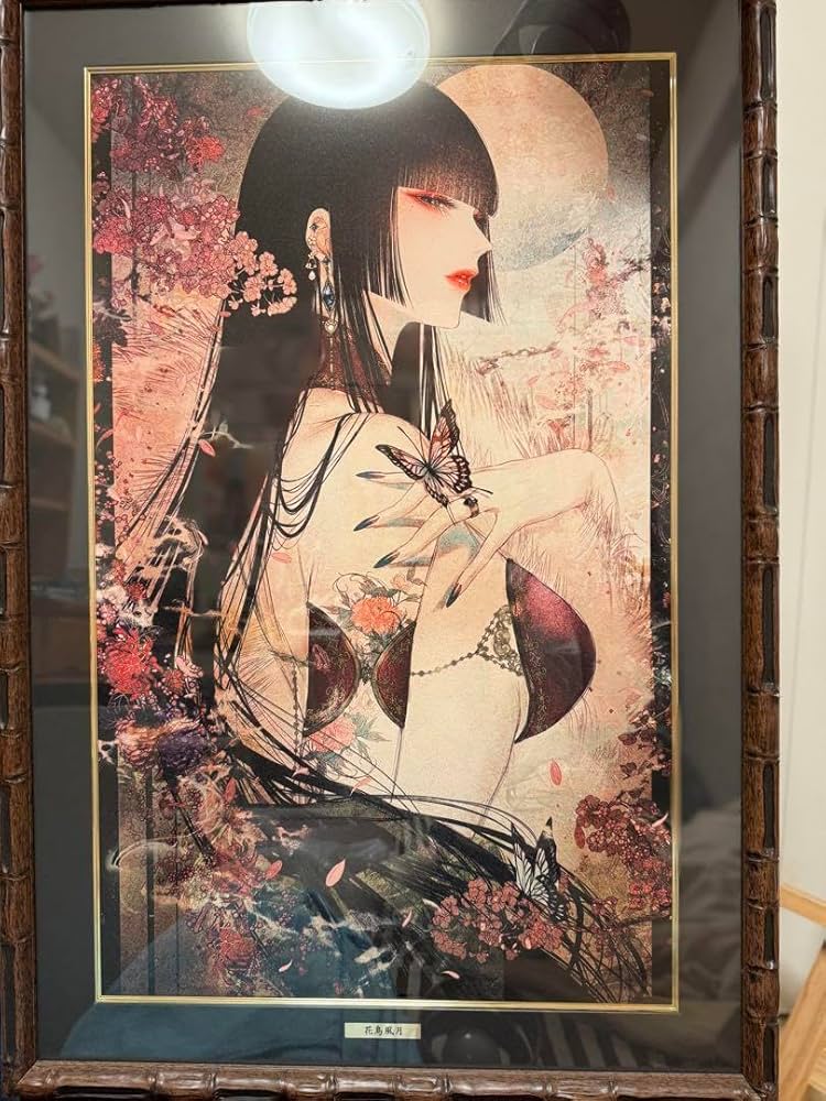 皐月恵版画花鳥風月