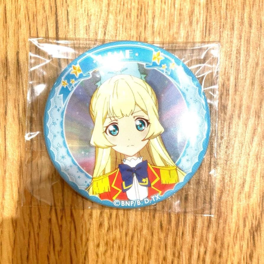 アイカツ 1~2月 season2 バースデー缶バッチ 白鳥ひめ アイカツ