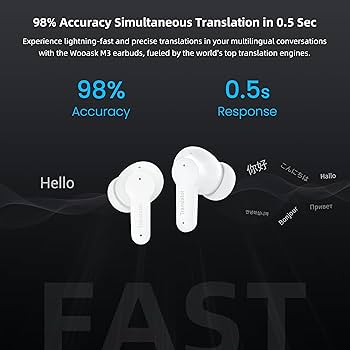 Amazon.com: ANFIER M3 Translator Earbuds + W09 Handheld Translator