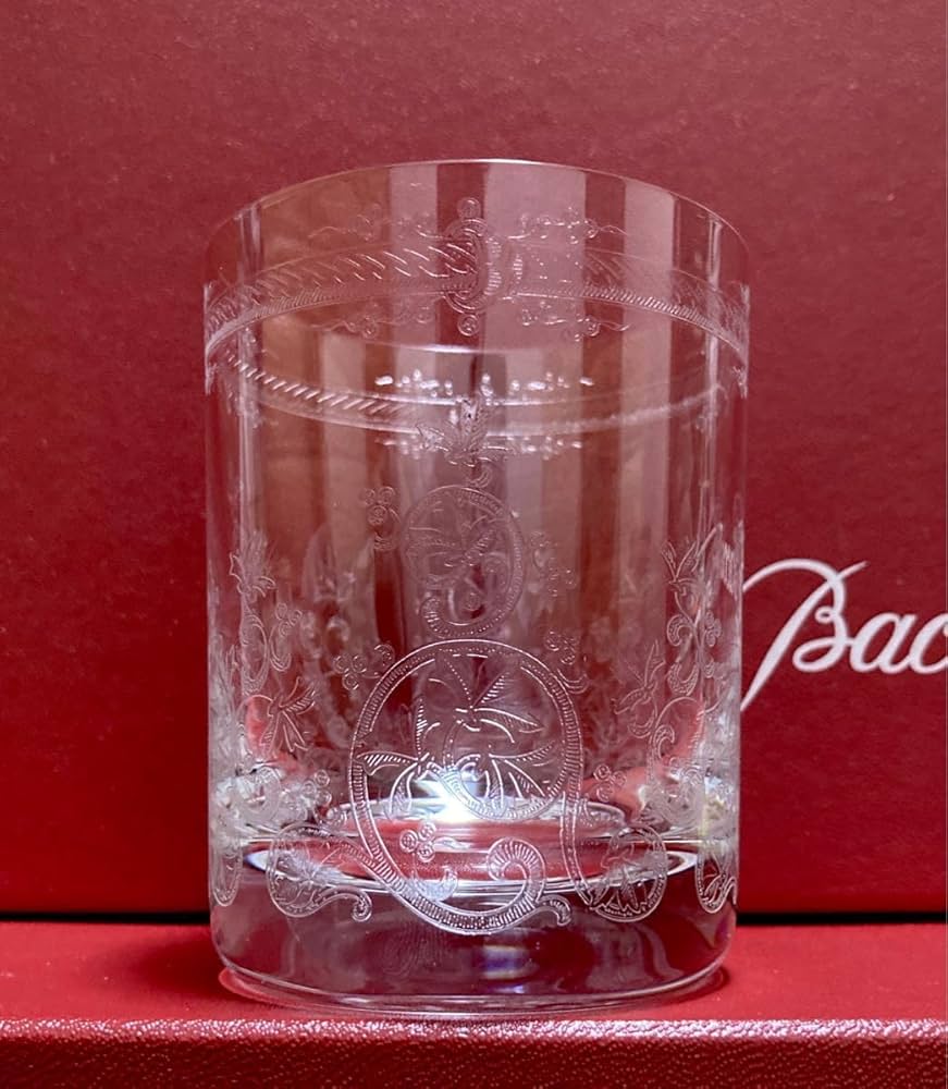 Baccarat 鯛の彫刻 ロックグラス 専用箱付き Baccarat 鯛の彫刻 ロック