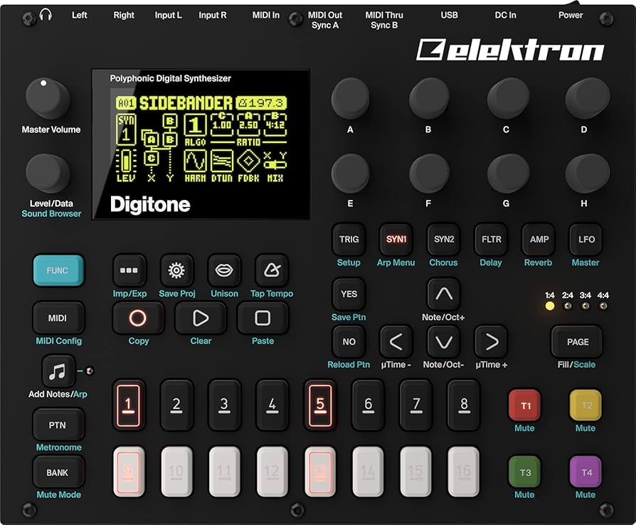 Amazon | elektron Digitone ポリフォニックデジタルシンセサイザー