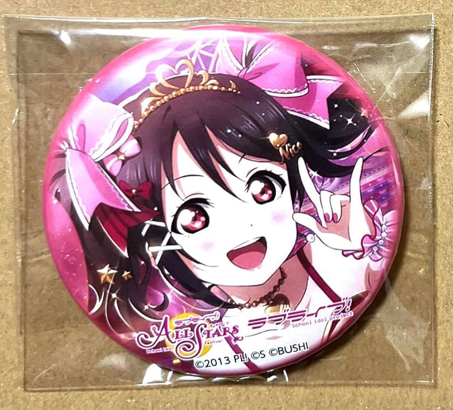 ラブライブ μ's 5thライブ ハート型缶バッジ 会場限定ガチャ 矢澤にこ