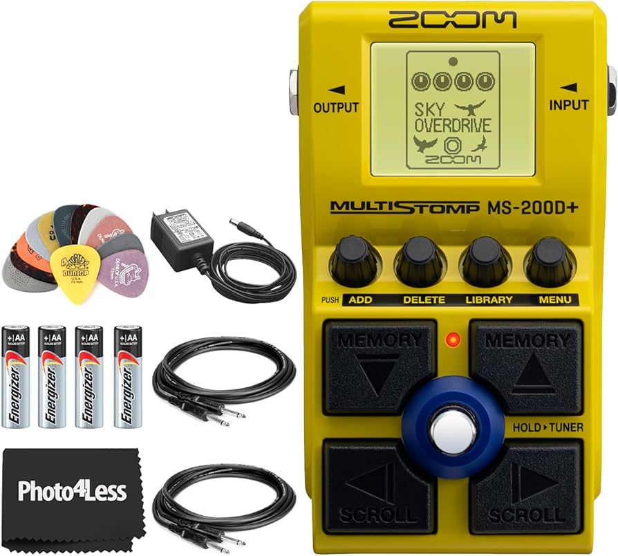 Amazon.com: Zoom MS-200D+ Multistomp Drive Pedal Bundle with Zoom
