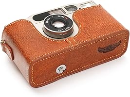Amazon.co.jp: Contax T2ケース、BolinUS ハンドメイド本革ハーフ