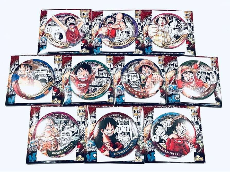 ONE PIECE缶バッジルフィセット