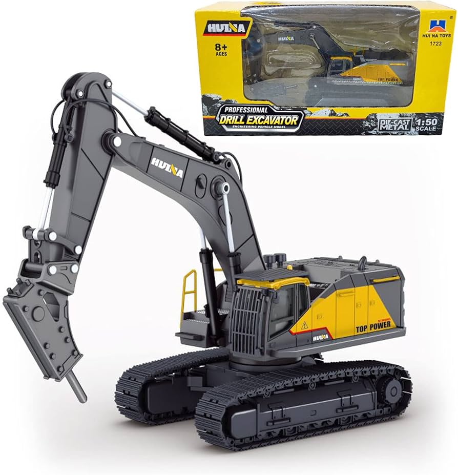 Amazon.com: Gemini&Genius Drill Excavator Toy for Kids, 1:50 Scale