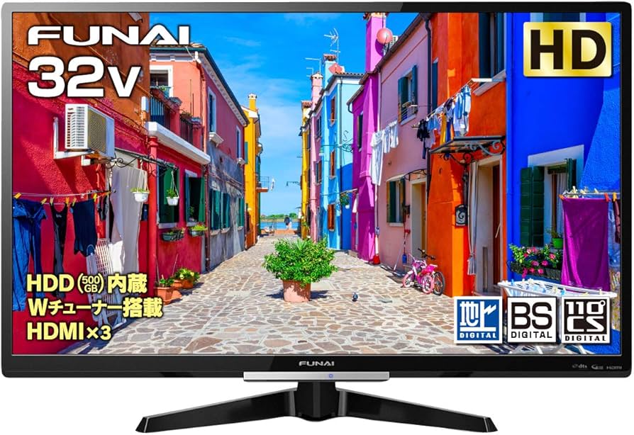 録画HDD内蔵！フナイ FUNAI 液晶テレビ 32型 32インチ 画質極美！期間