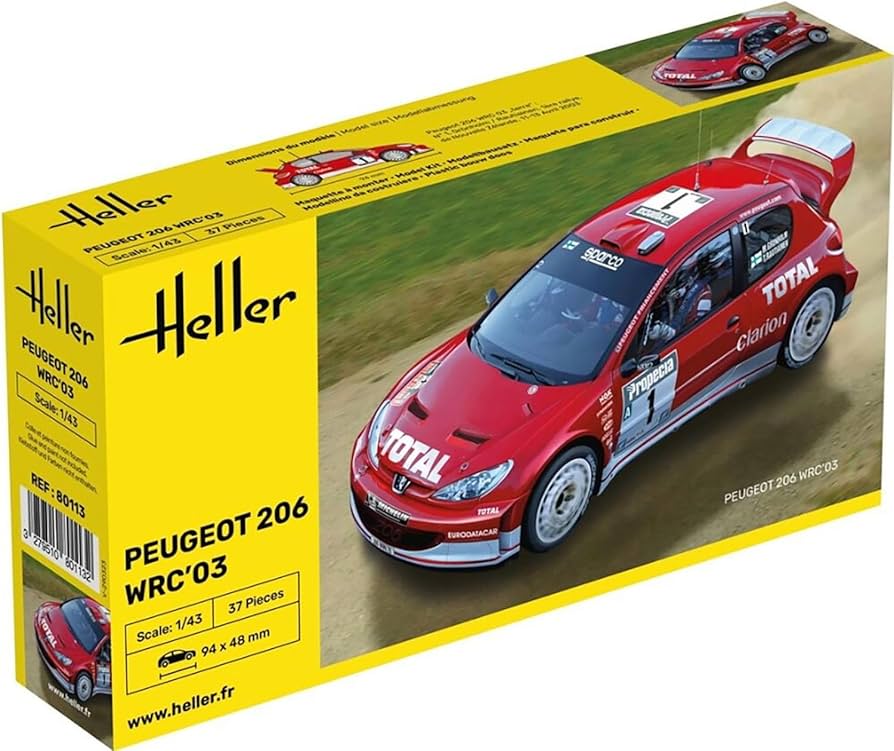 Amazon | プラッツ エレール 1/43 プジョー 206 WRC 2003 プラモデル
