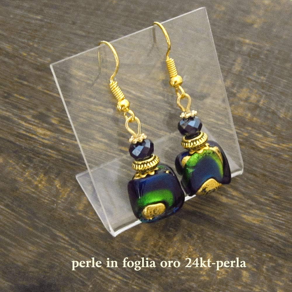 Amazon | ベネチアングラスピアス イタリア製ムラーノガラス