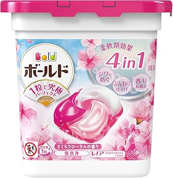 Amazon | ボールド 洗濯洗剤 ジェルボール 4in1 さくらフローラル 本体