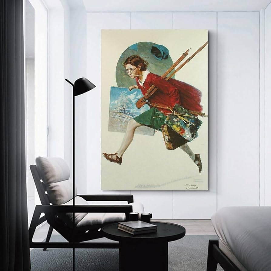 額装品/Fishing/ノーマン ロックウェル/アート/ポスター/インテリア