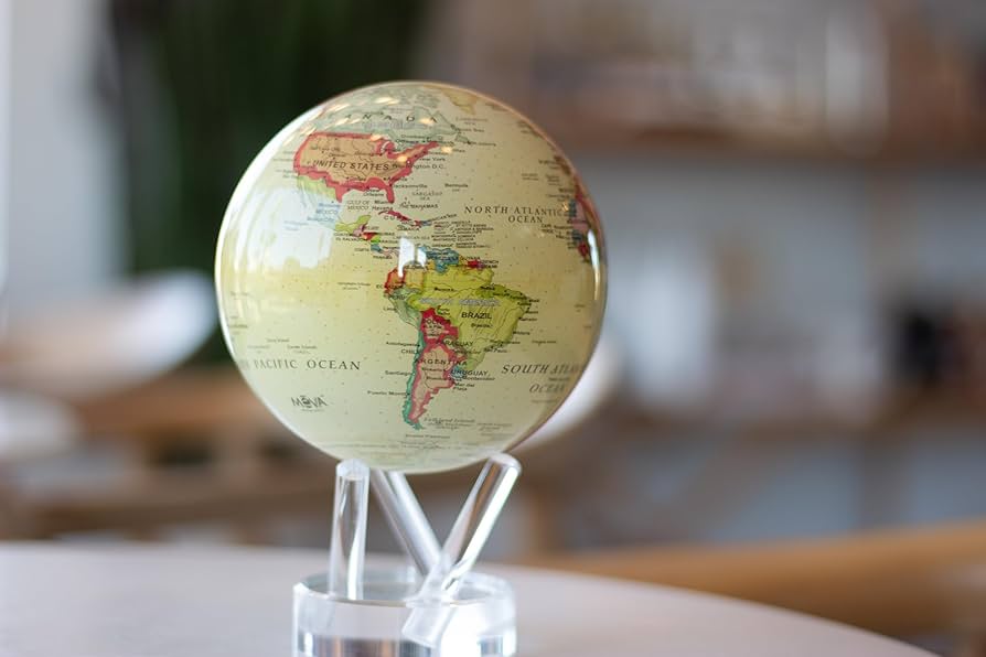 Amazon.com: MOVA Globe – Political Map Yellow 6” | Vintage-Style