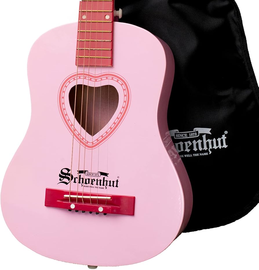 Amazon.com: Schoenhut 6-String Pink Acoustic Guitar (605P) : Toys