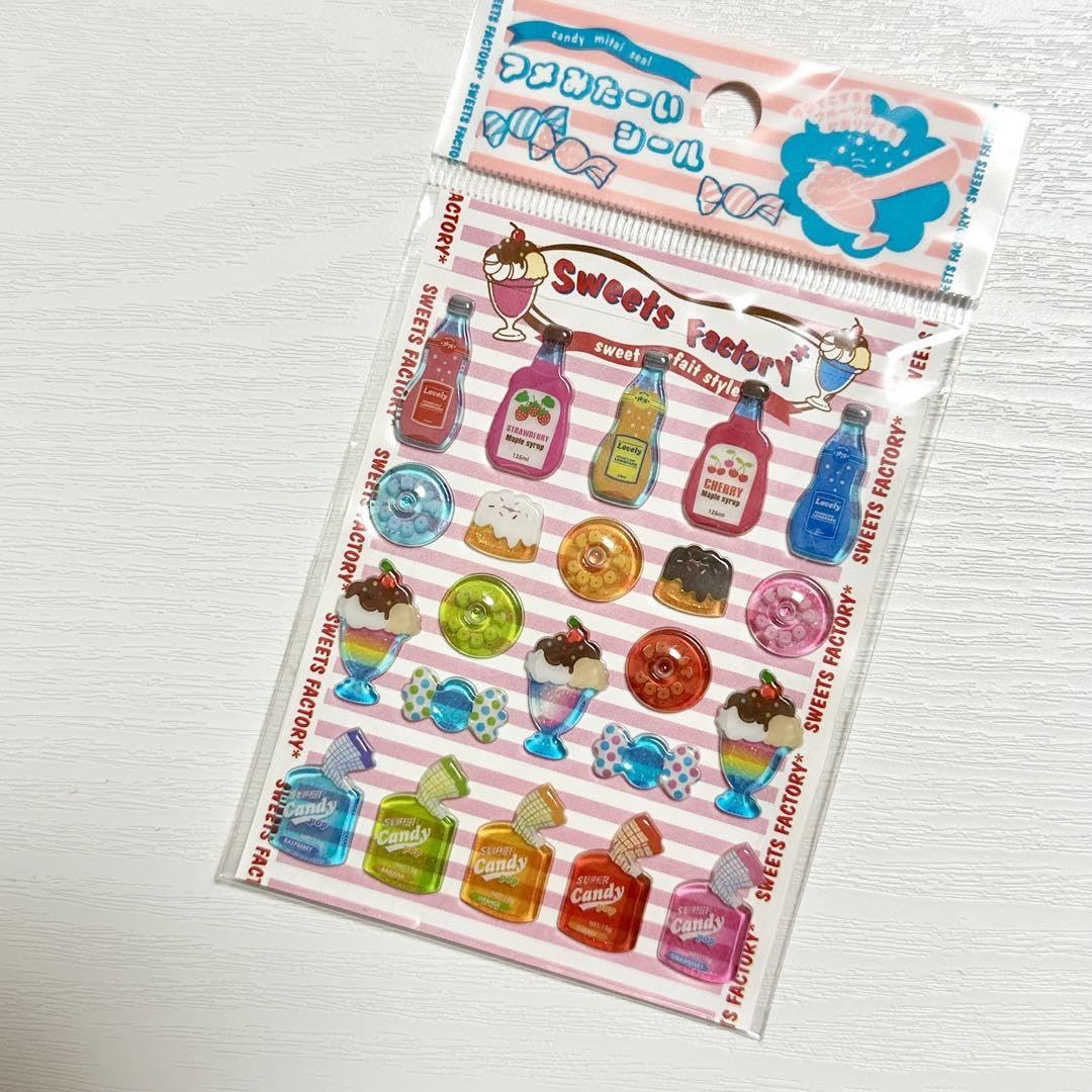 Amazon.co.jp: アメみたーいシール スイーツ ぷっくりシール 平成