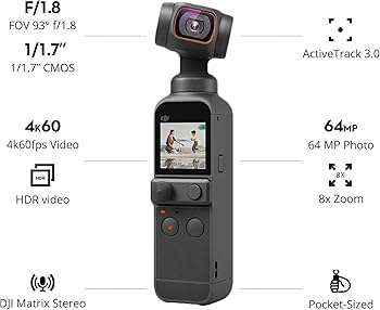 Amazon.com : DJI Pocket 2 - Handheld 3-Axis Gimbal Stabilizer with