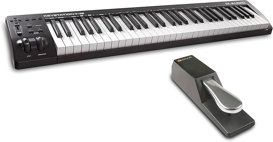 Amazon | 【セット買い】M-Audio USB MIDIキーボード 61鍵 ピアノ音源