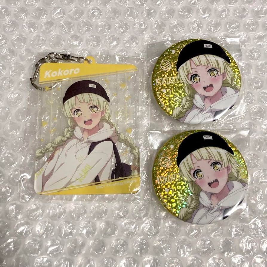 バンドリ弦巻こころwego 缶バッジ