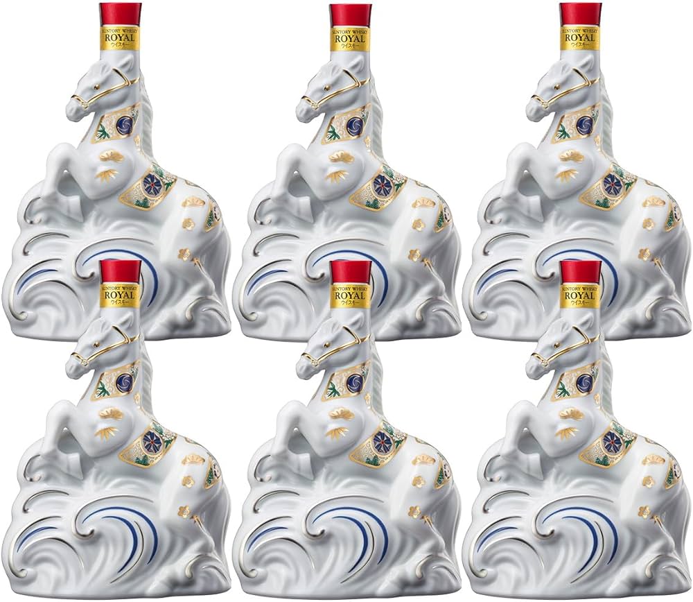 Amazon.co.jp: サントリー ローヤル 干支ボトル 6本セット 午歳 600ml