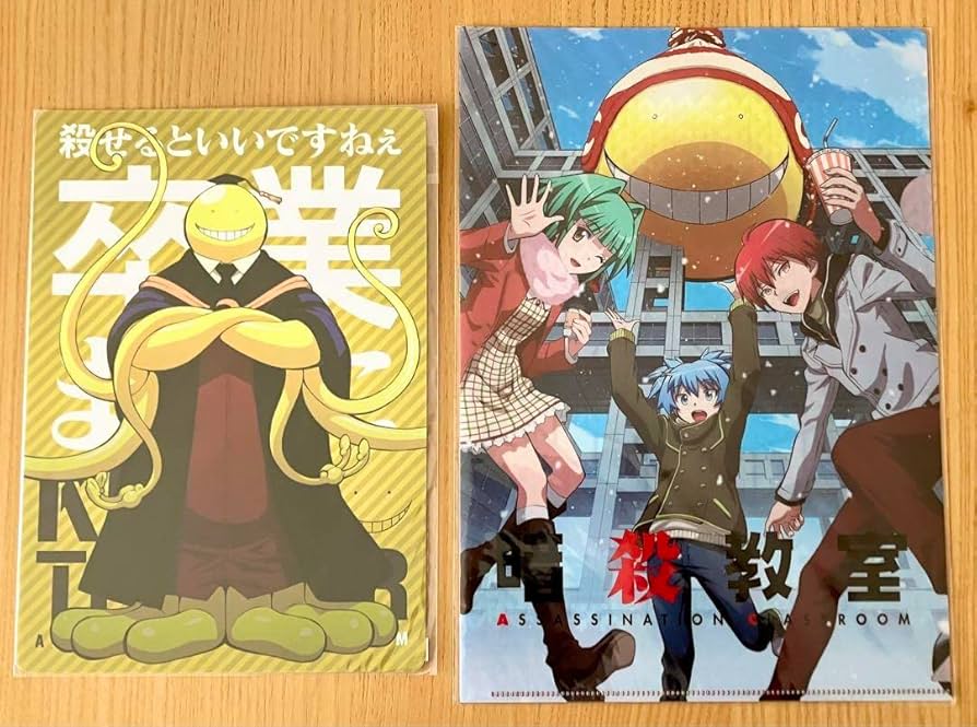 Amazon.co.jp: 暗殺教室 クリアファイル 下敷き セット 潮田渚 赤羽業