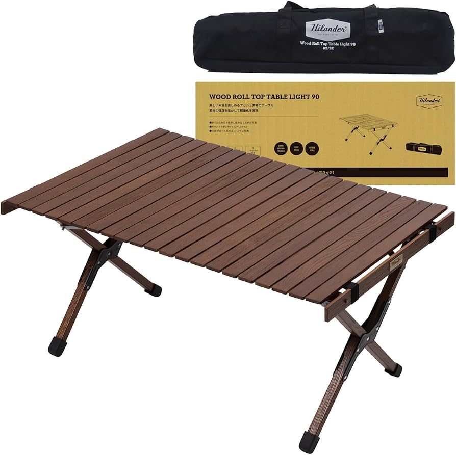 Hilander ウッドロールテーブル 90cm Amazon.co.jp: Hilander