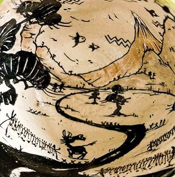 Amazon.co.jp: 池田省吾 織部ぐい呑 織部 箱絵有 酒器 ぐい呑 酒碗 盃