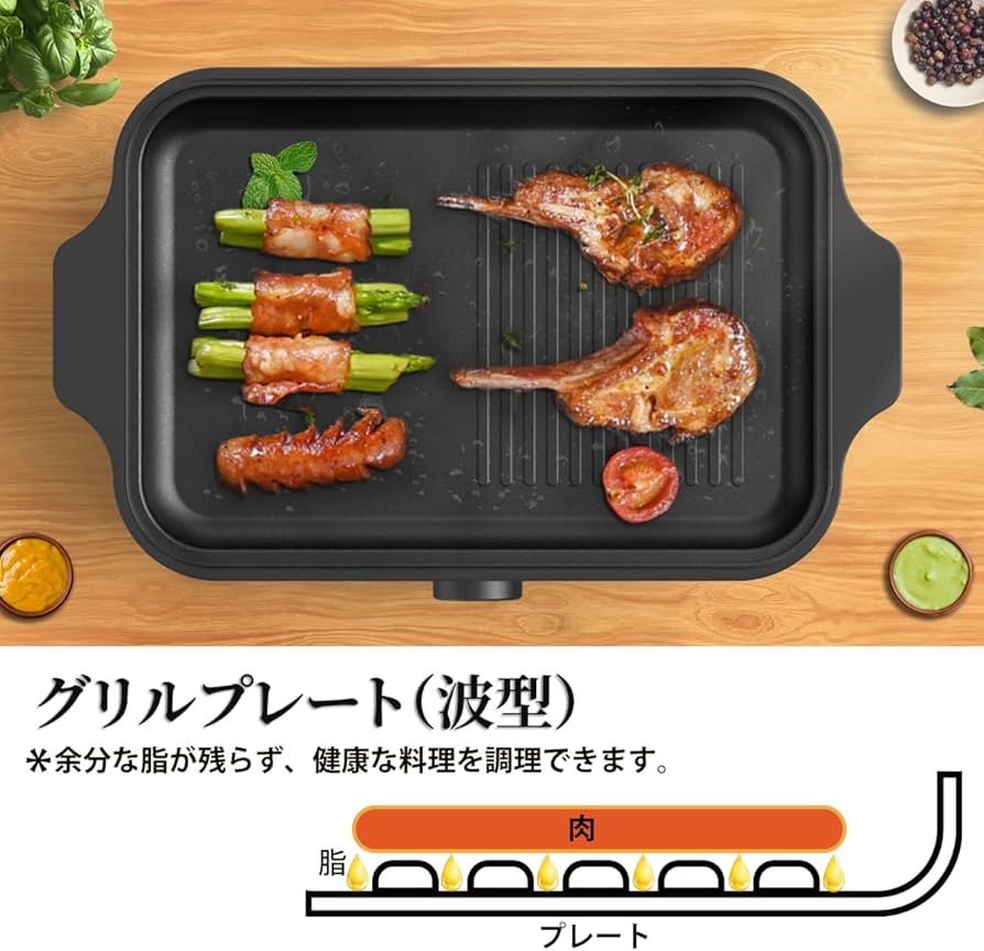 Amazon | 「新年・家族団らん」Sandoo ホットプレート 焼肉 グリル