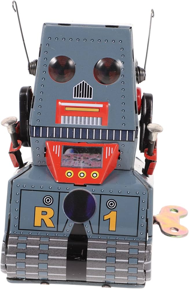 Amazon | FELTECHELECTR ロボットブリキのおもちゃ ブリキのゼンマイ