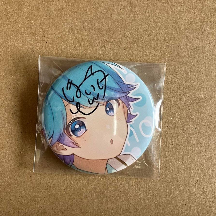 Jame Iha直筆サイン入り写真＆自作缶バッジ♪ハンドメイド手書き手描き