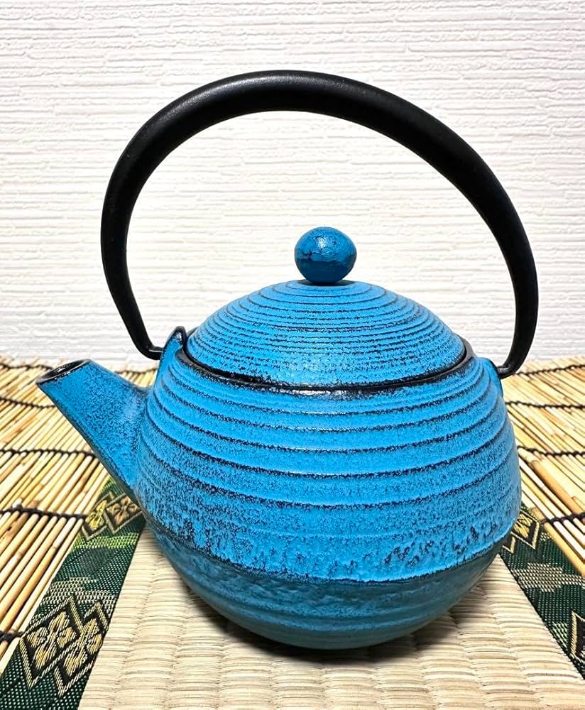 Amazon | 南部文秀堂 鉄急須 球青 鉄瓶 南部鉄瓶 南部鉄器 調理器具