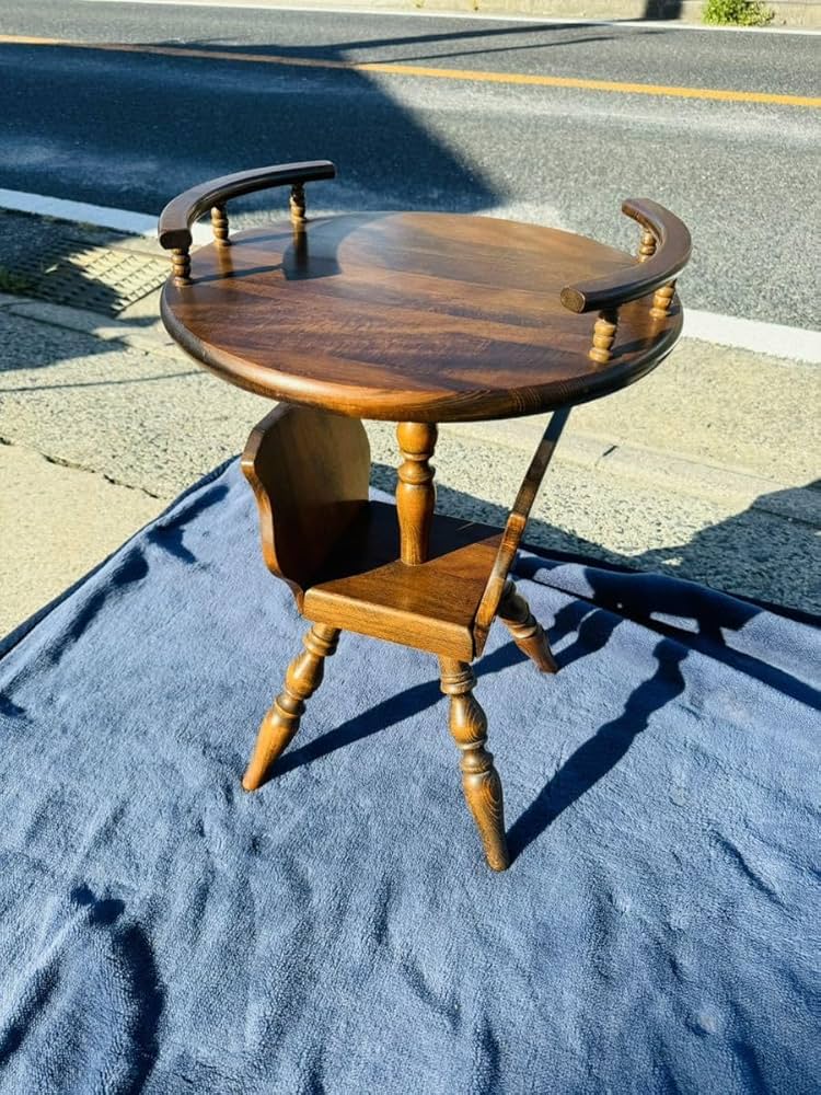 飛騨産業直径60cm丸テーブル ヴィンテージ