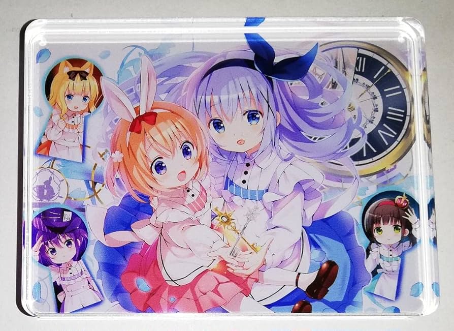 ご注文はうさぎですか？ チノ 缶バッチ アクリルブロック 〈ハート