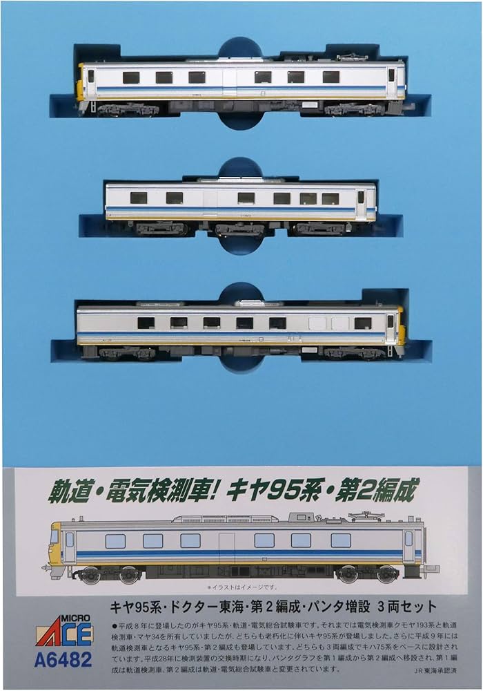 機器点灯 キヤ95系 3両 ドクター東海 パンダ増設 A‐6482マイクロエース