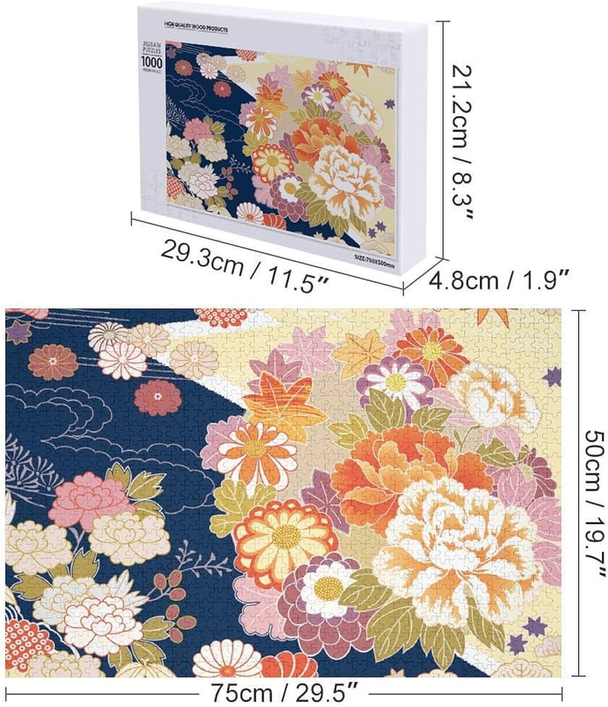 Mononoke Kyoto ジグソーパズル 1000ピース 花柄 Mononoke Kyoto