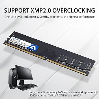 DDR4 RAM 32GB (2x16GB) 3200MHz PC4-25600 CL18 1.35V 288-pin